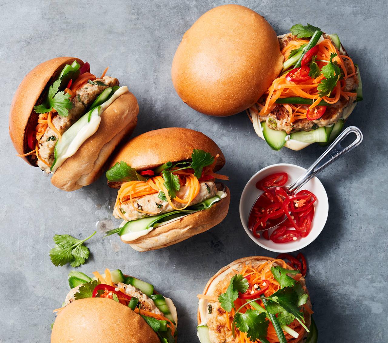 Banh Mi Chicken Burgers Recipe | Woolworths