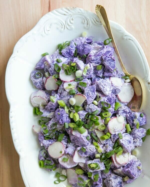 Purple Potato Salad – A Couple Cooks
