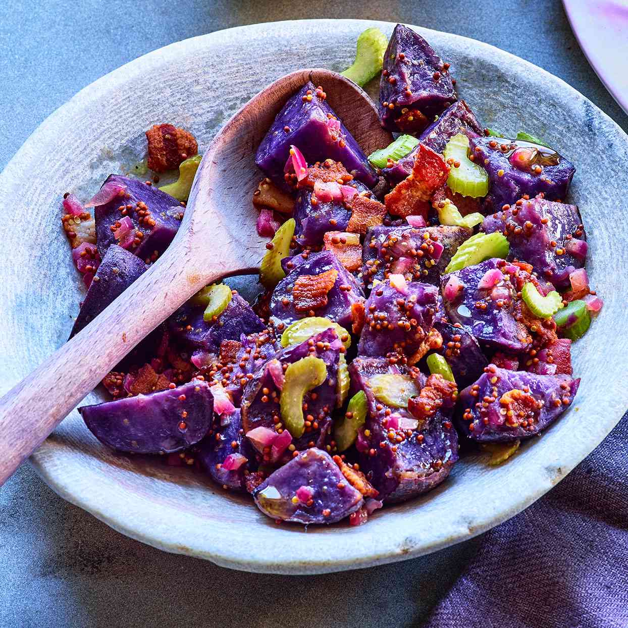 German-Style Purple Potato Salad