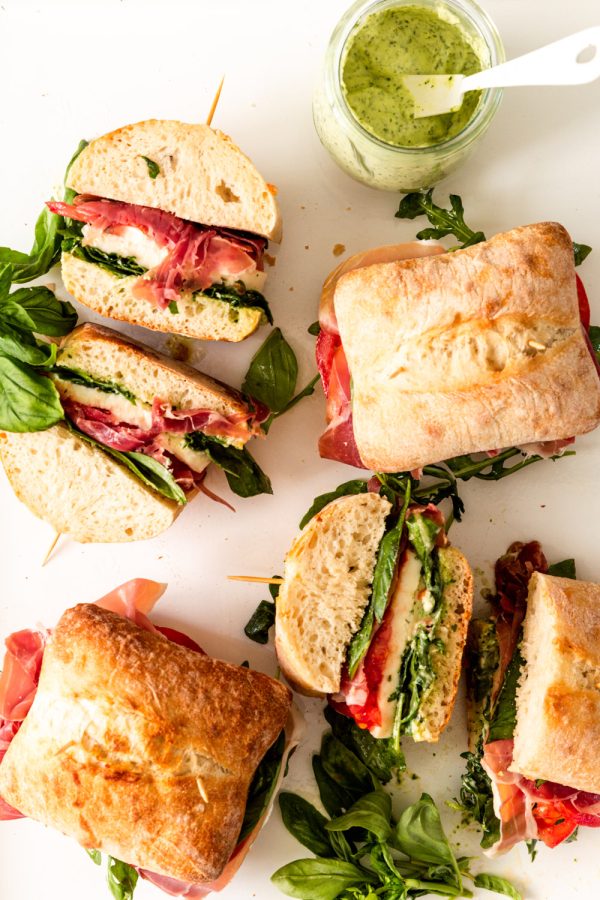 Prosciutto and Mozzarella Sandwich - Lena's Kitchen