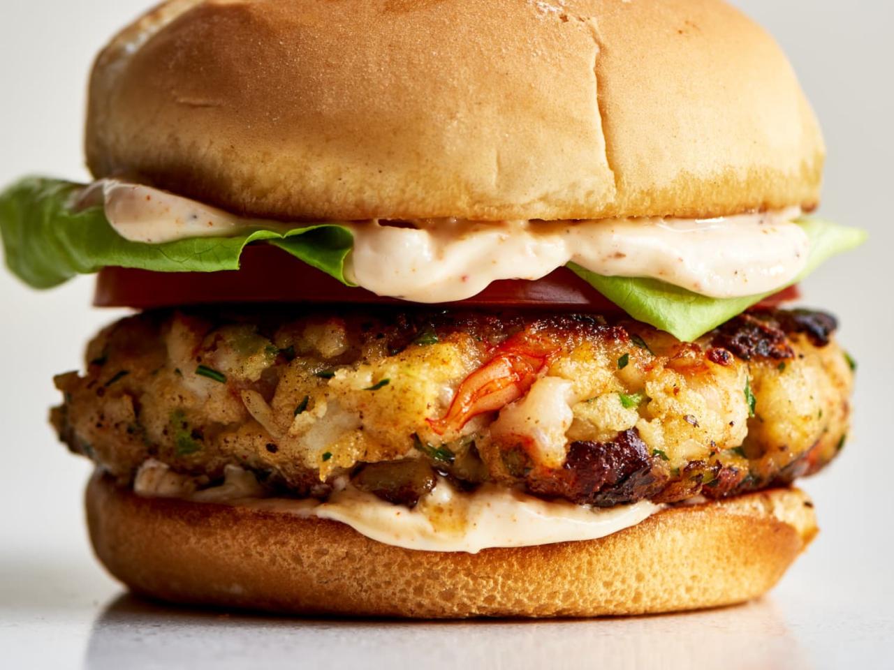 Shrimp Burger Recipe with Creole Spices | The Kitchn