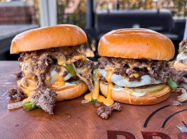 Philly Cheesesteak Burger – HowToBBQRight